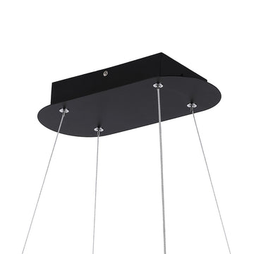 Nolan Modern Contemporary Iron Integrated LED Pendant - JONATHAN Y
